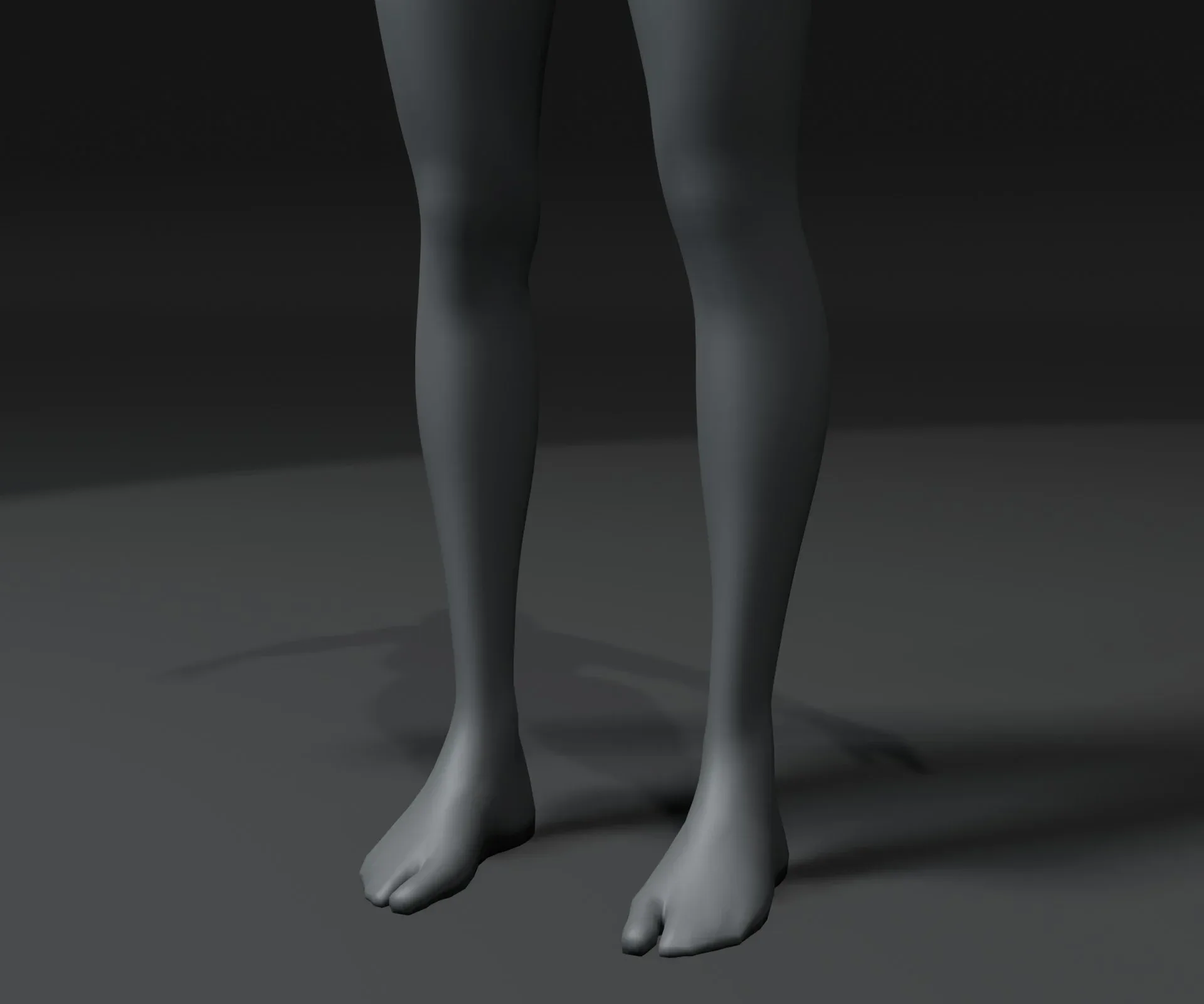 Female Body Base Mesh 3D Model 20k Polygons