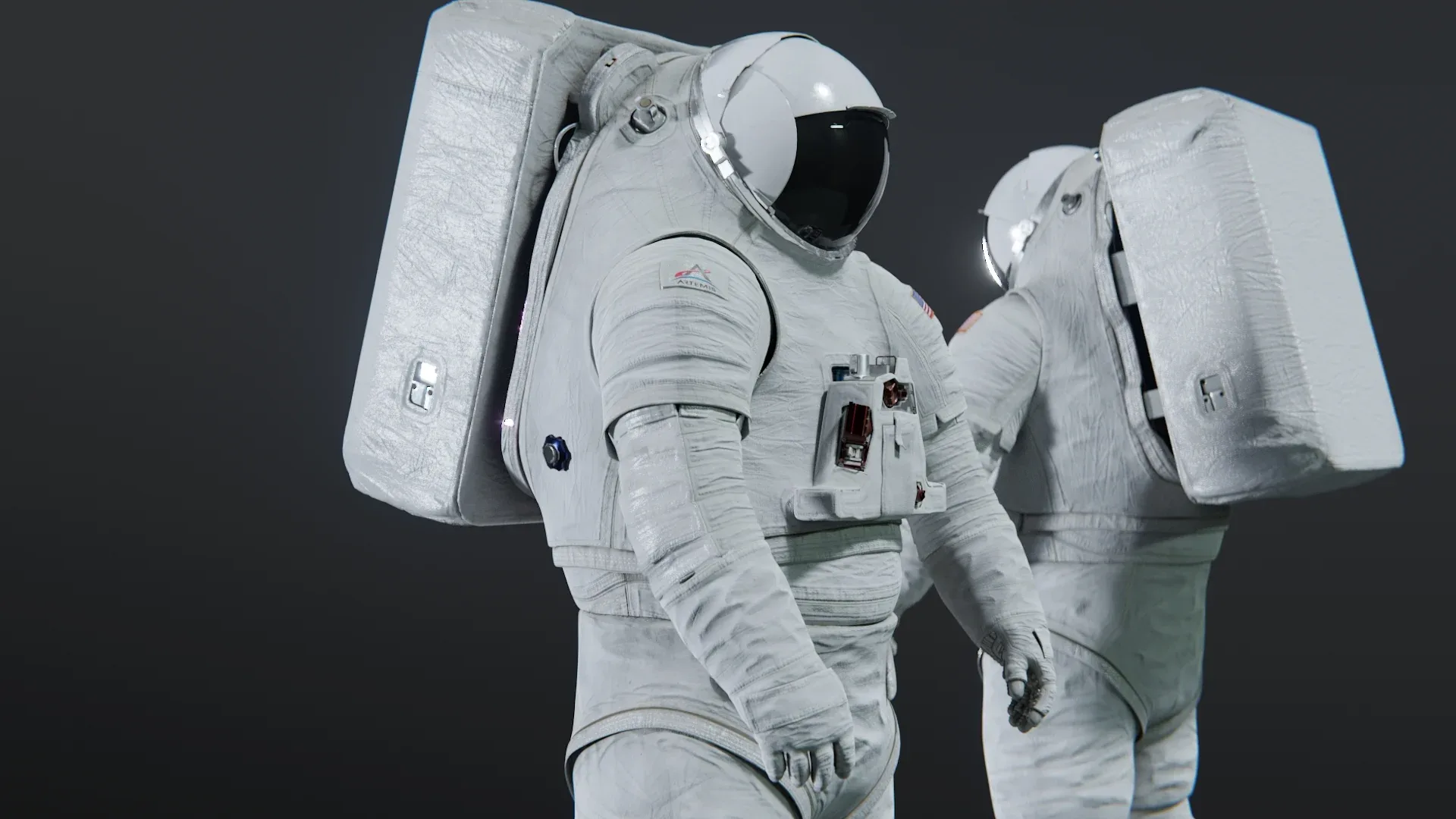 XEMU Artemis Astronaut Spacesuit Rigged