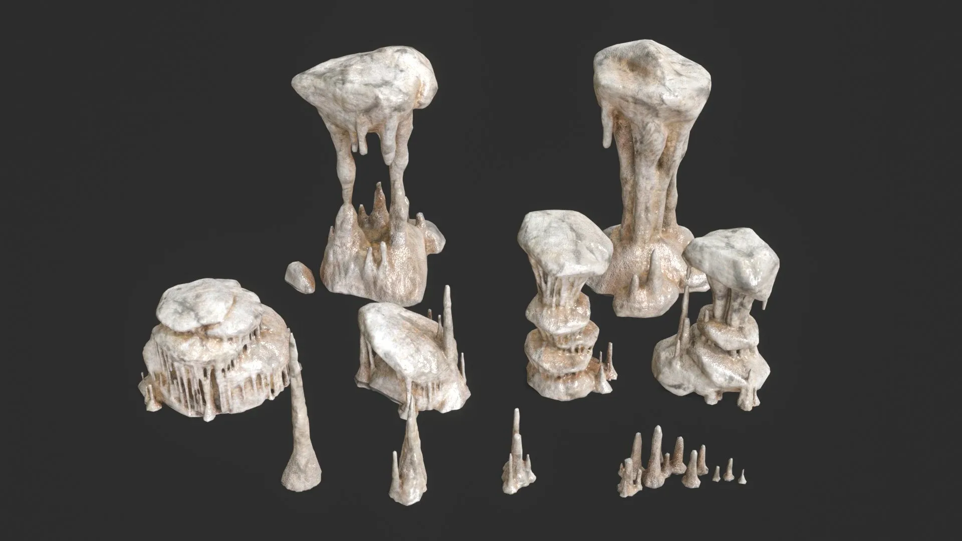 Cave Rocks Set 01