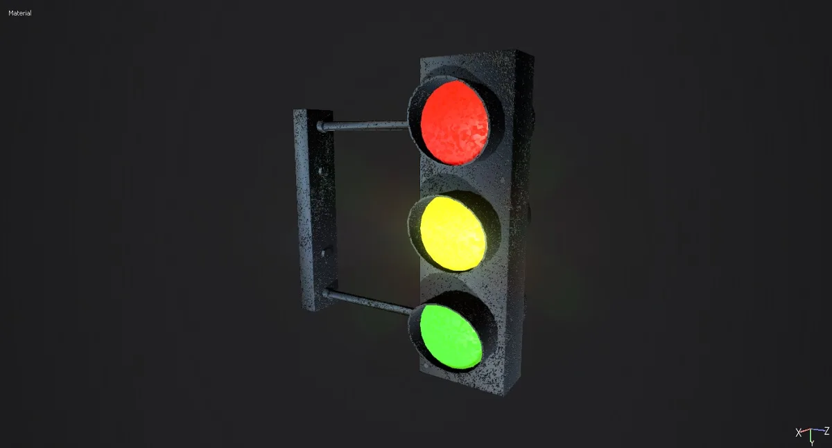 Traffic Lights 3D Model