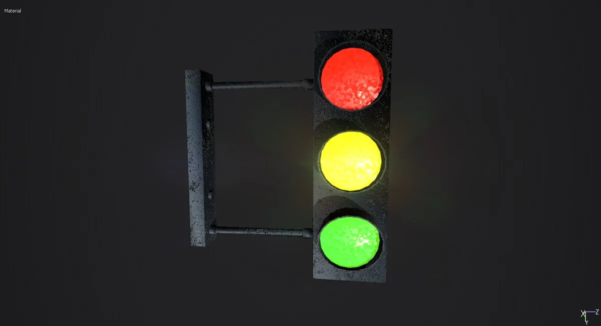 Traffic Lights 3D Model