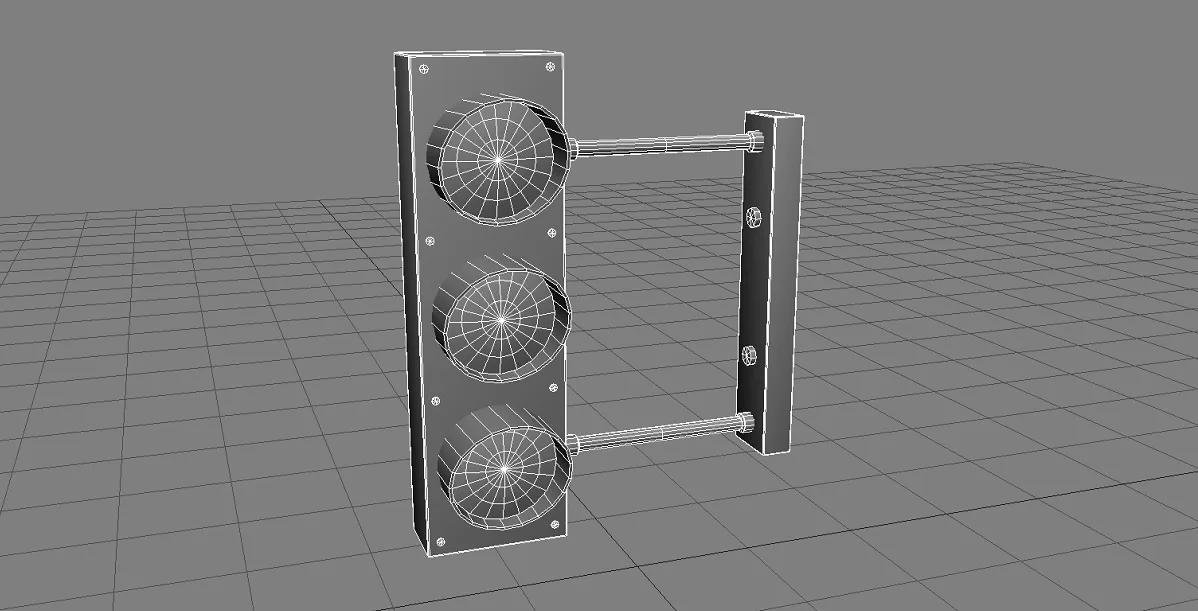 Traffic Lights 3D Model