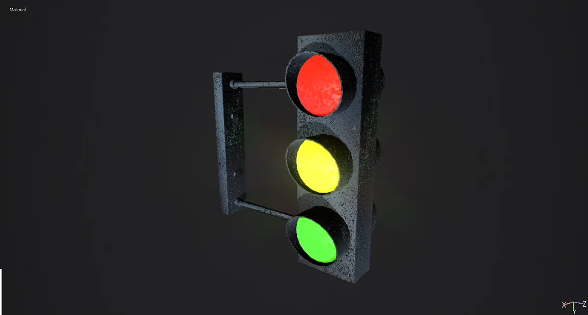 Traffic Lights 3D Model