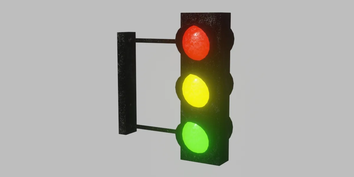 Traffic Lights 3D Model