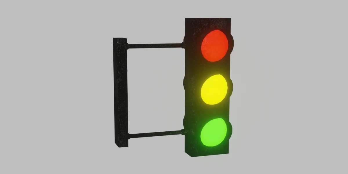 Traffic Lights 3D Model