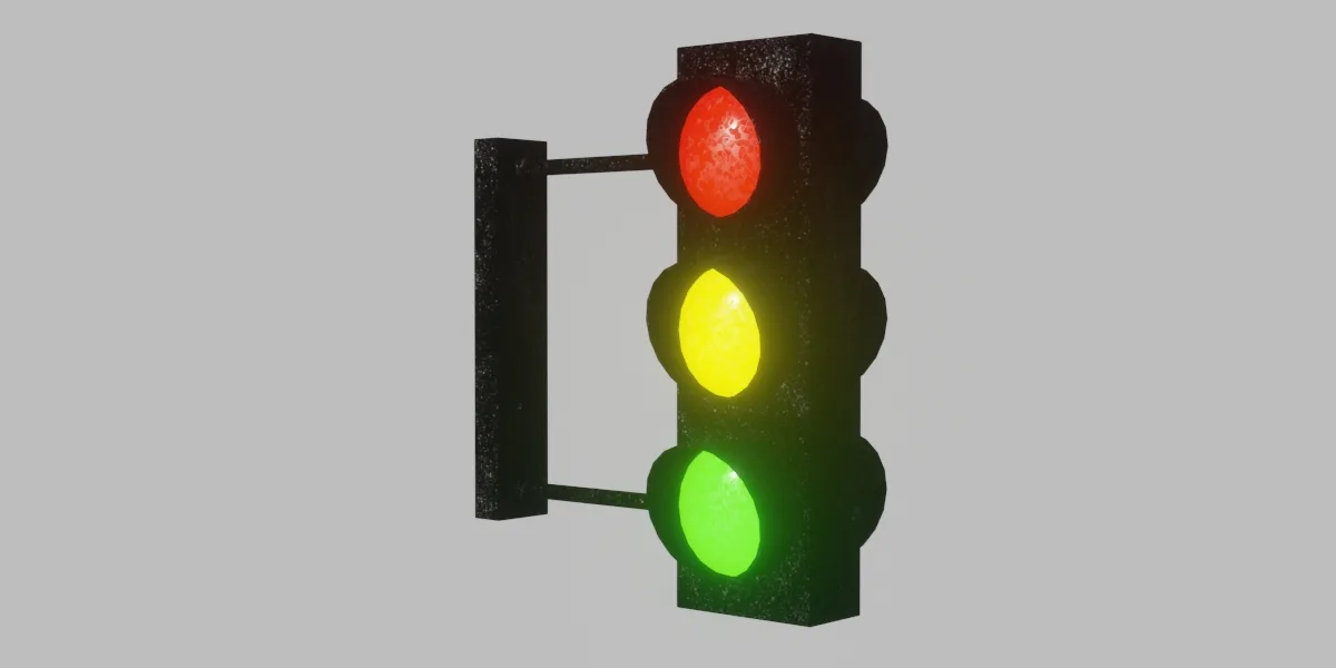 Traffic Lights 3D Model