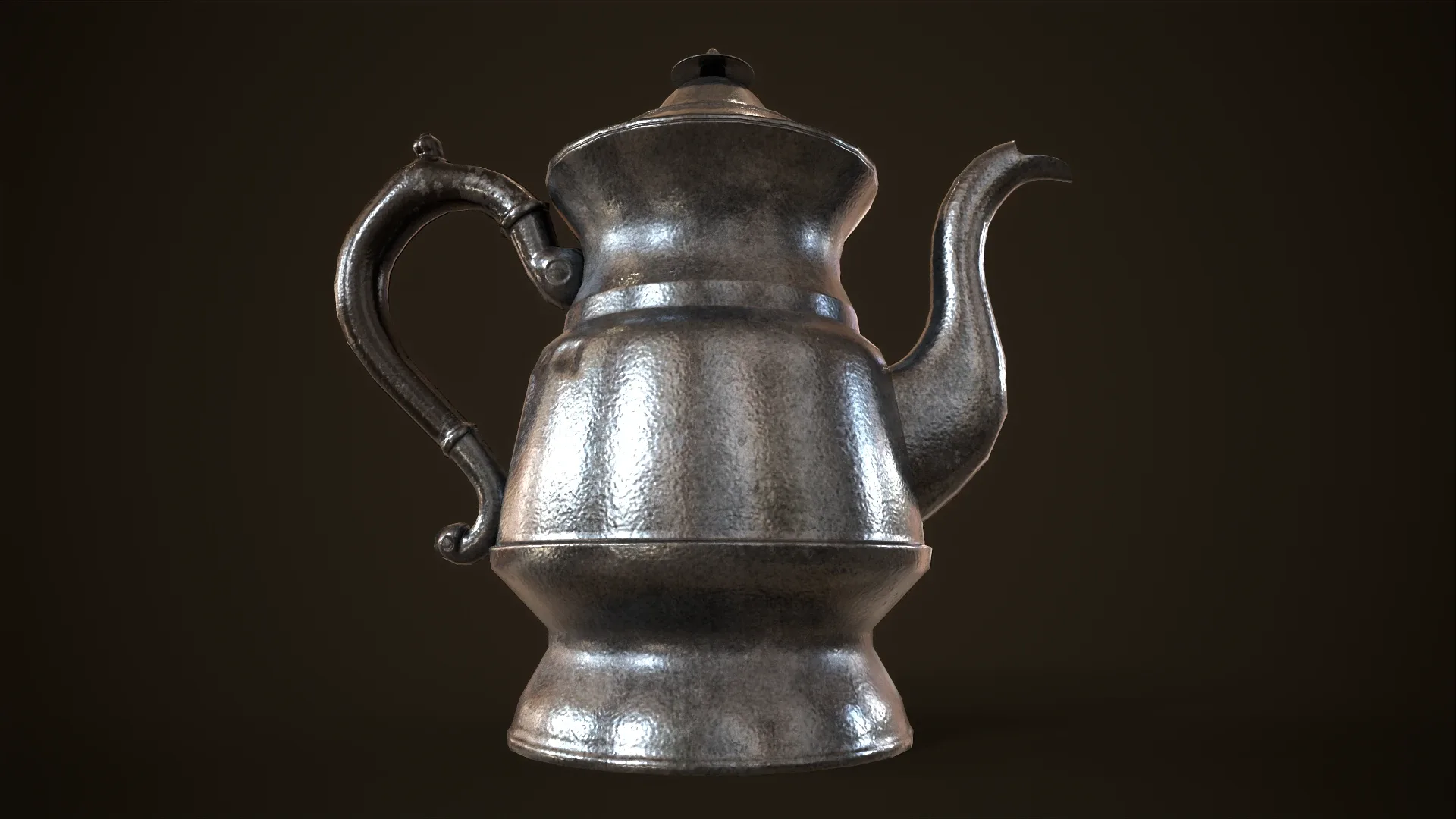 Vintage metal teapot