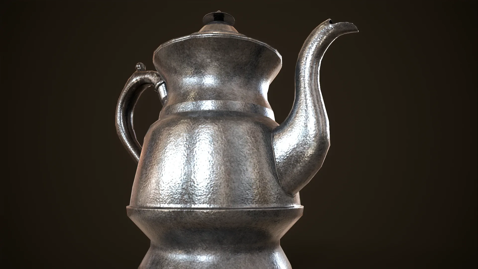 Vintage metal teapot