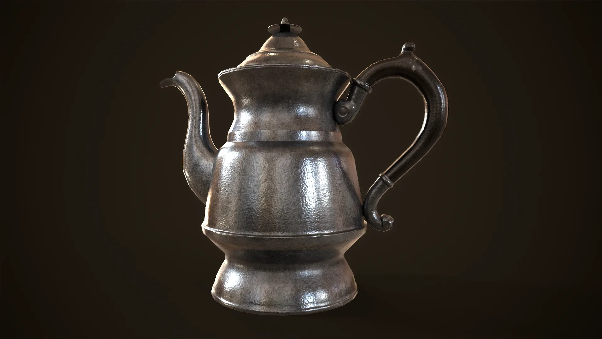 Vintage metal teapot