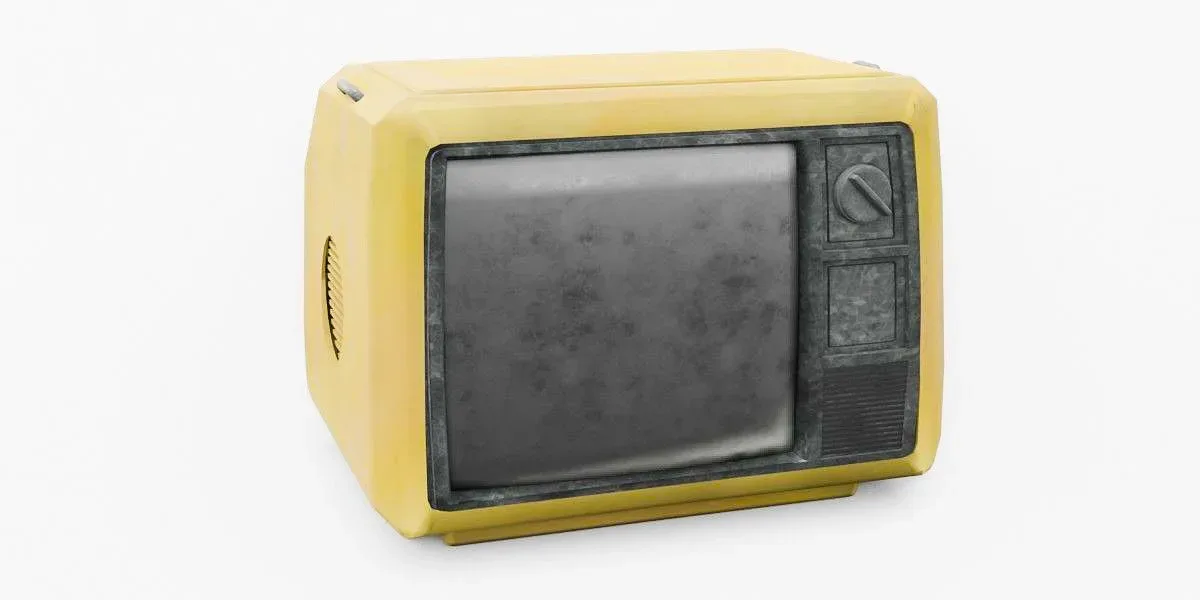 CRT TV 3D Model Type 3