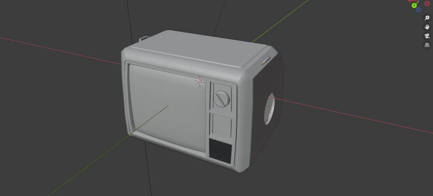 CRT TV 3D Model Type 3