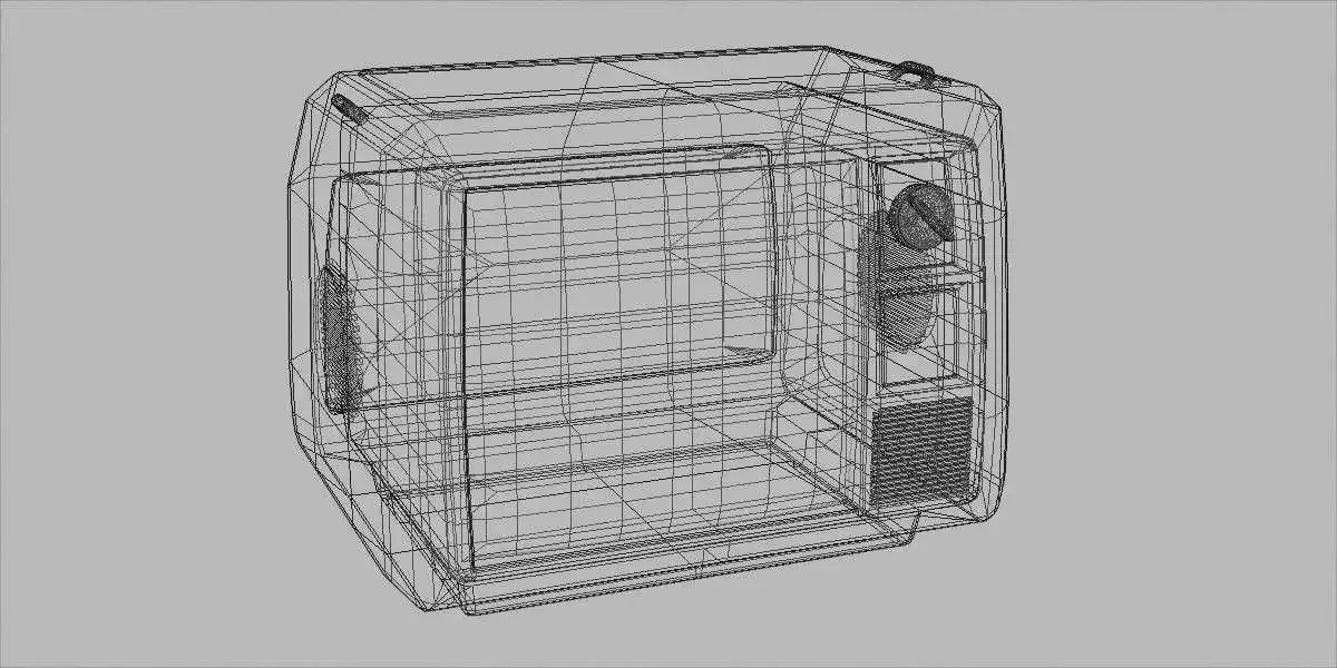 CRT TV 3D Model Type 3