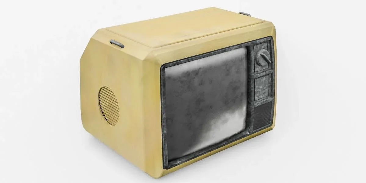 CRT TV 3D Model Type 3