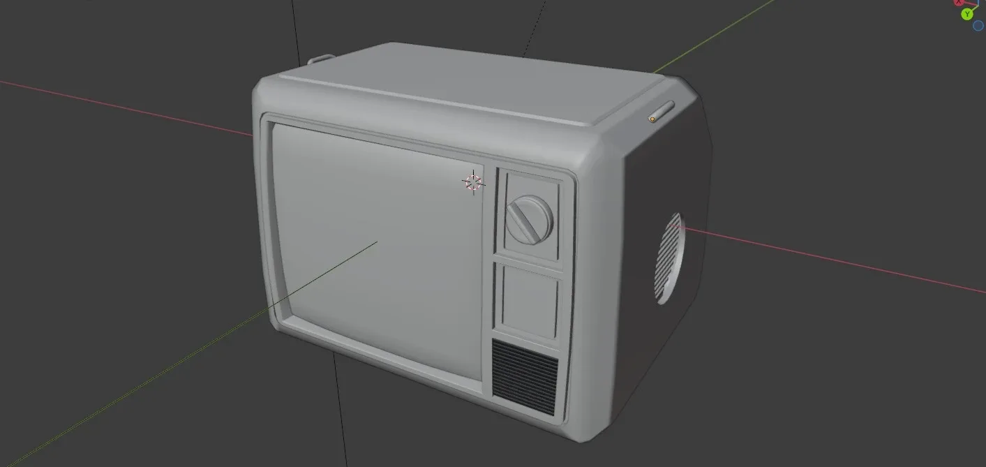 CRT TV 3D Model Type 3