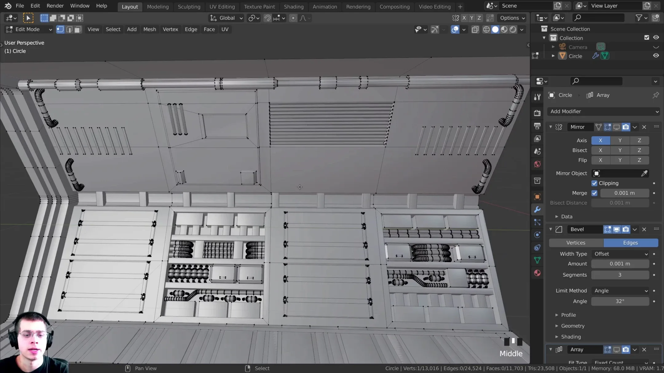 Space Station Corridor (Blender Tutorial Series)