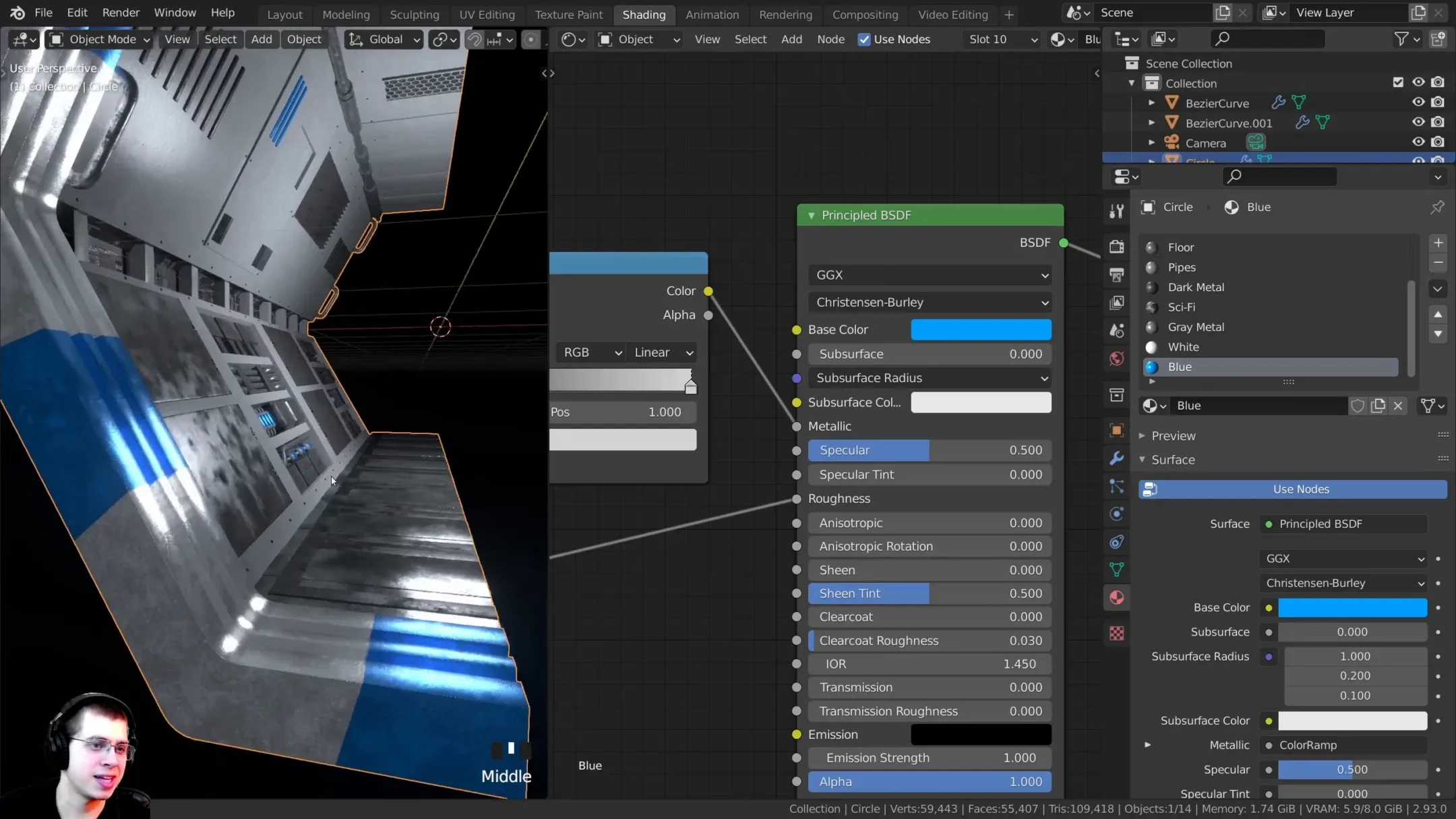 Space Station Corridor (Blender Tutorial Series)