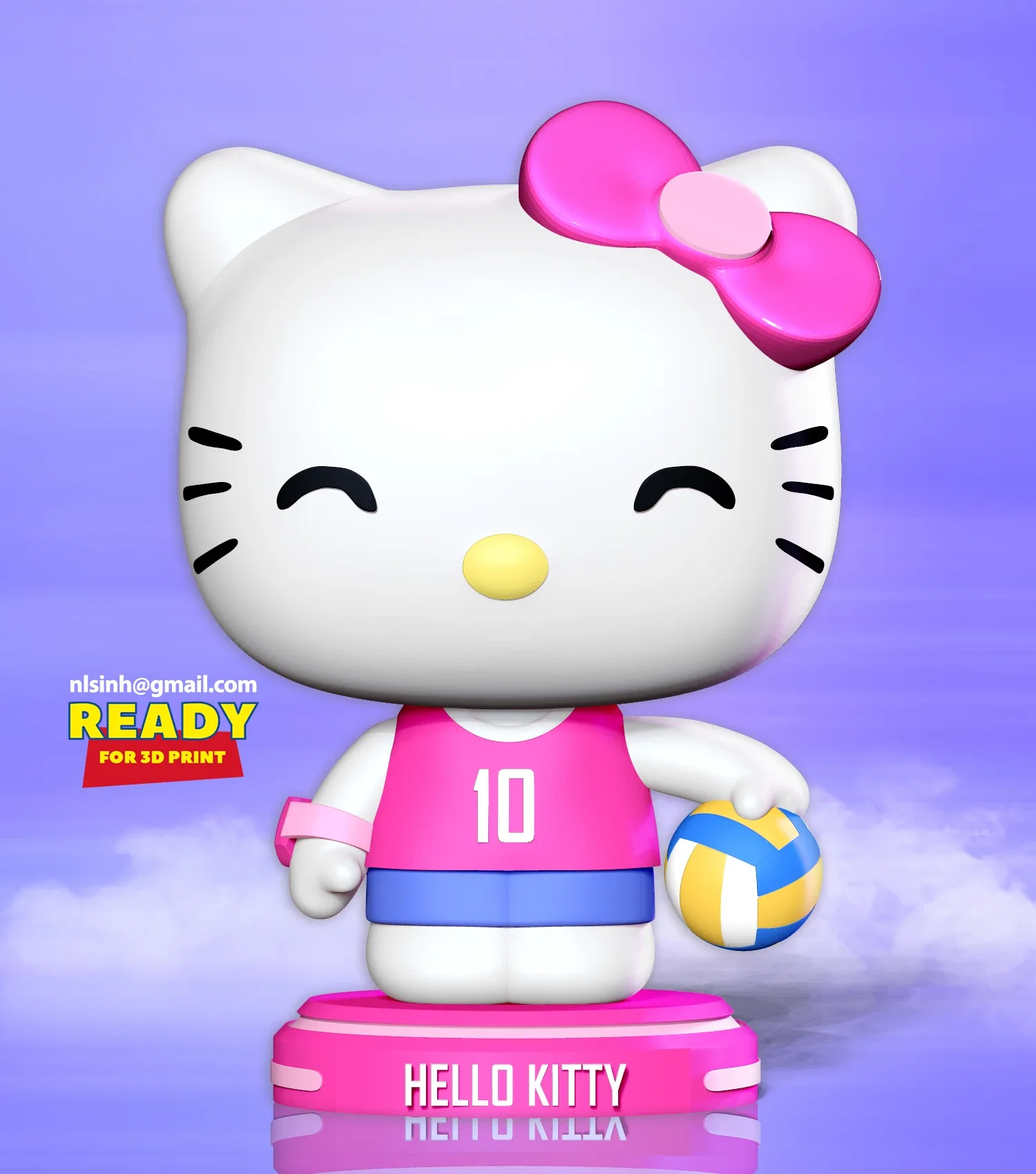 Hello Kitty play volleyball