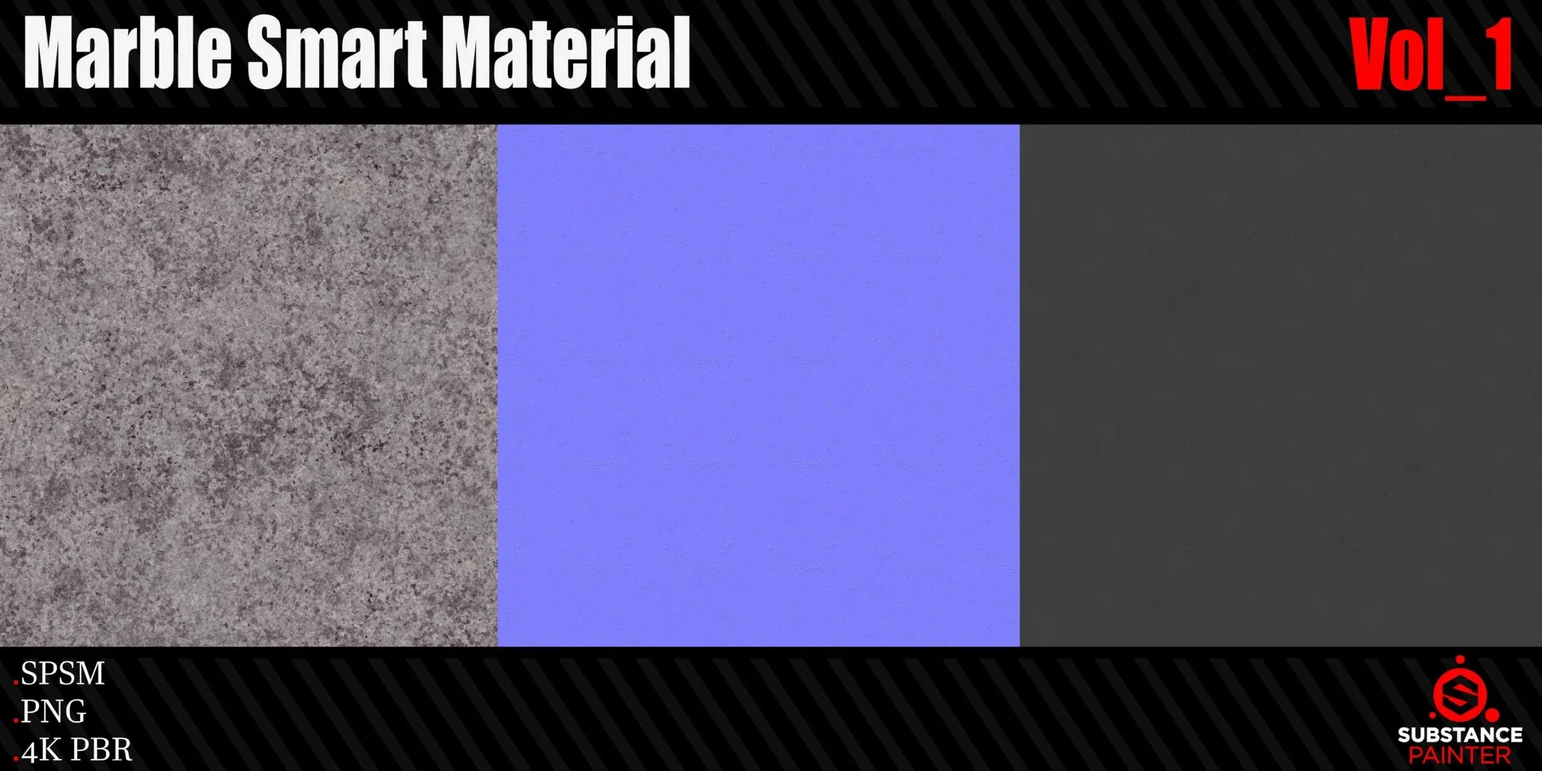 16 Marble Smart Material + 4K PBR Texture Vol_1