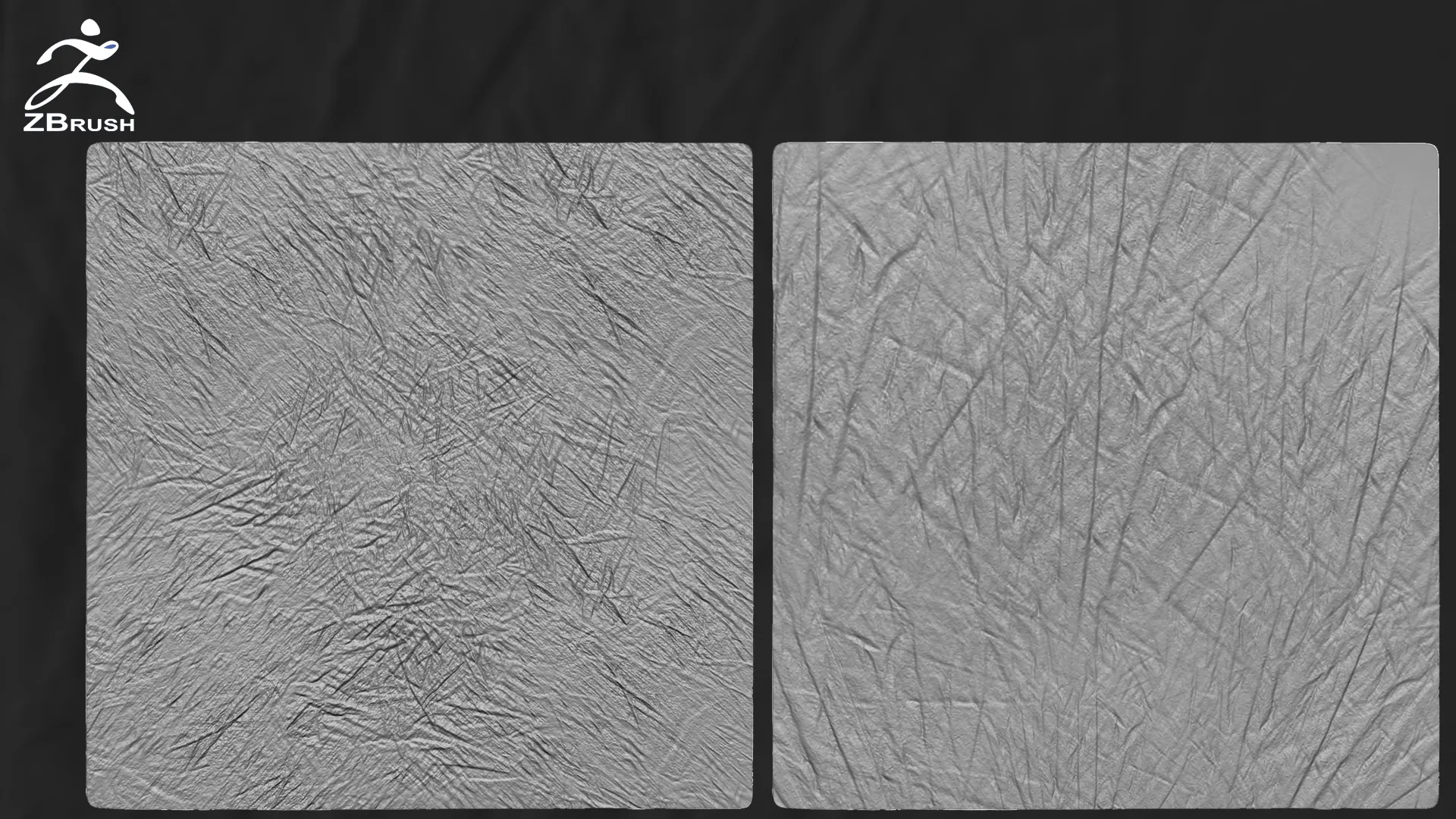 25 Memory Folds Alphas for Zbrush