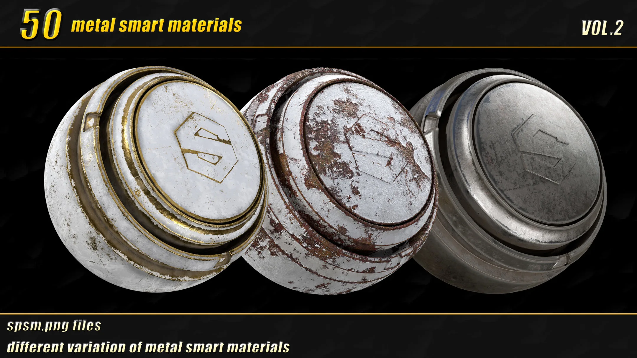 50 high detail metal smart materials_vol02