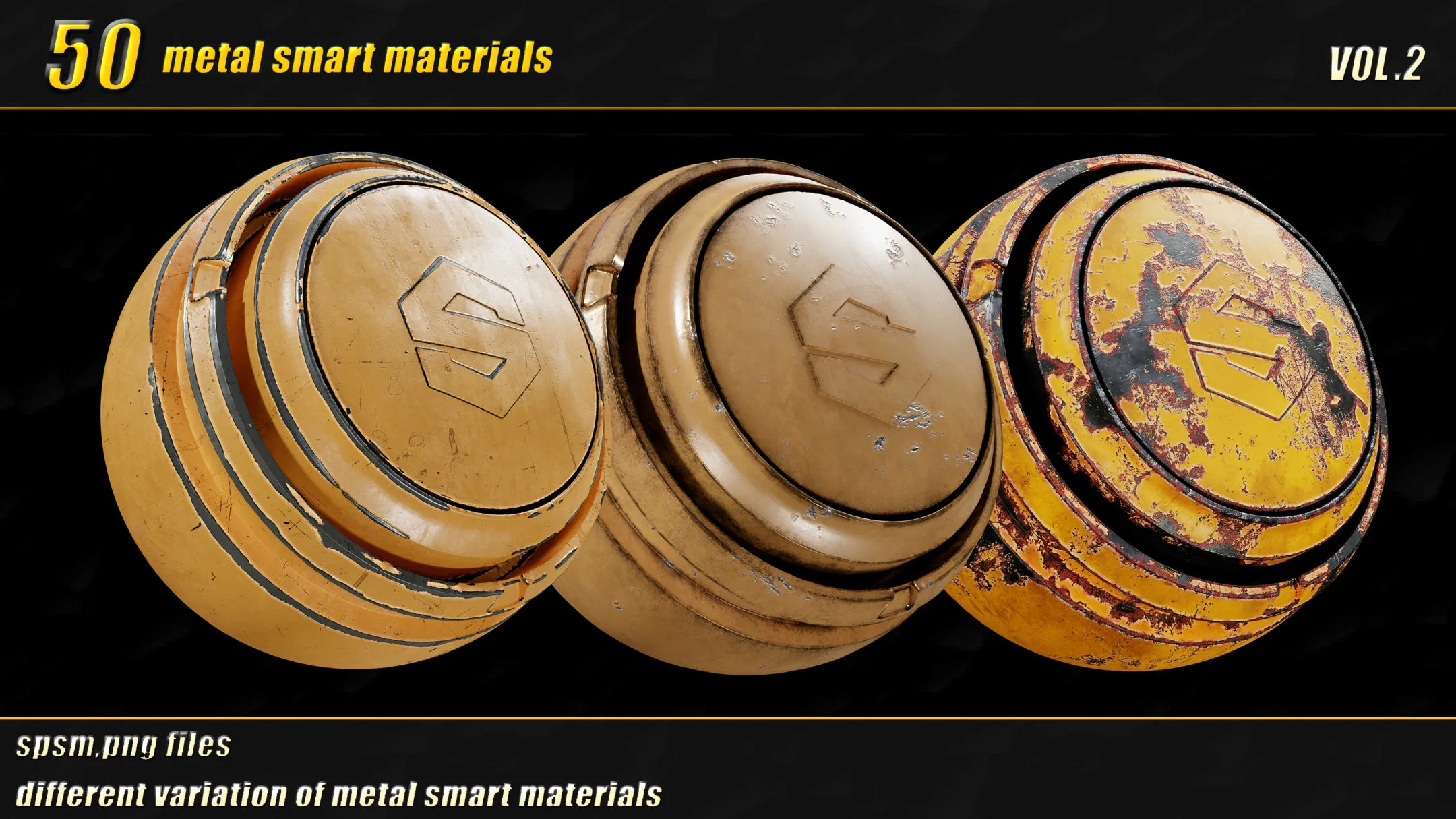 50 high detail metal smart materials_vol02