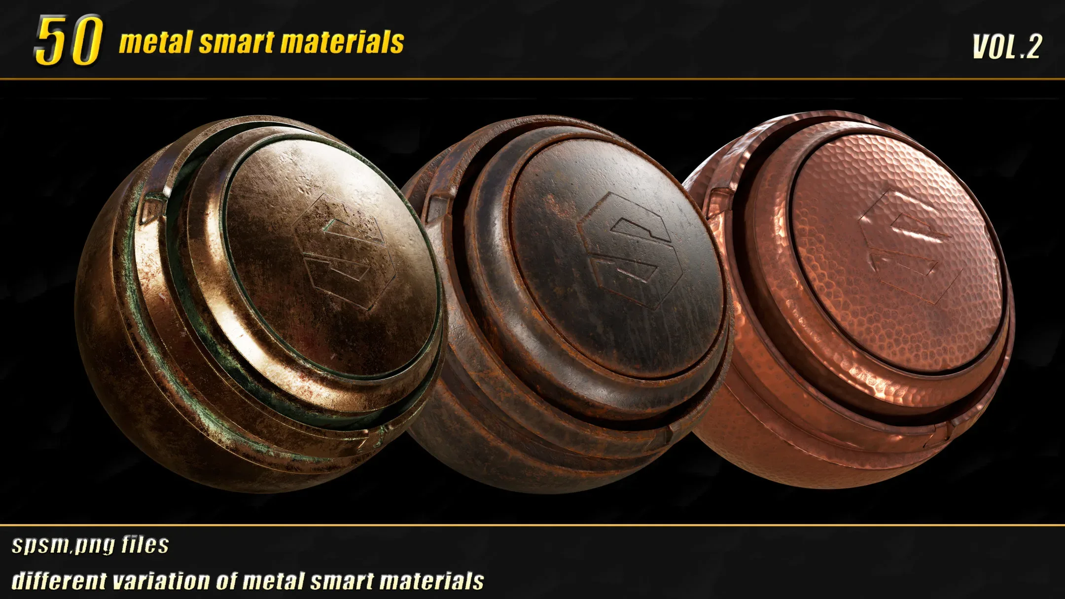 50 high detail metal smart materials_vol02