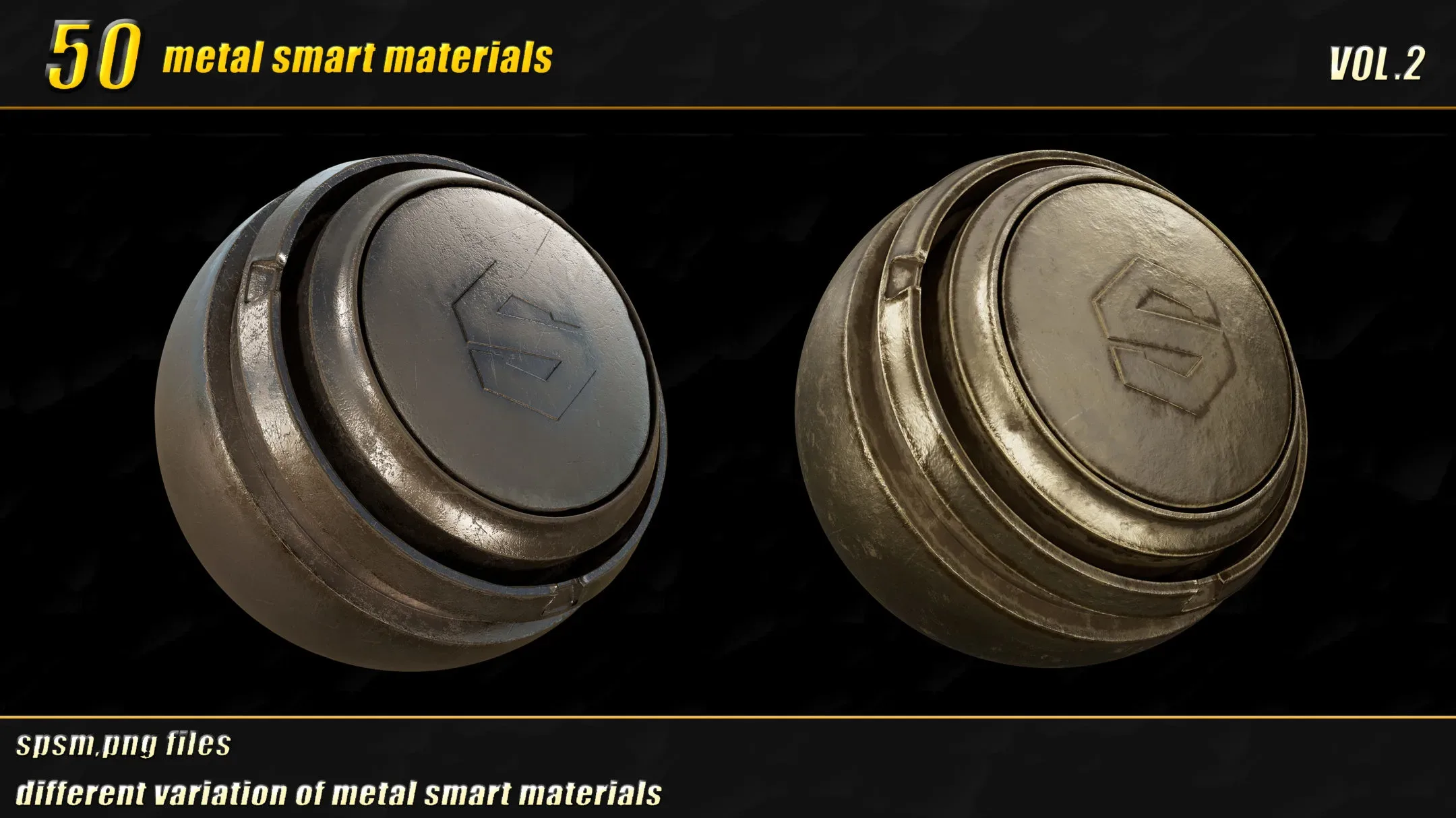 50 high detail metal smart materials_vol02
