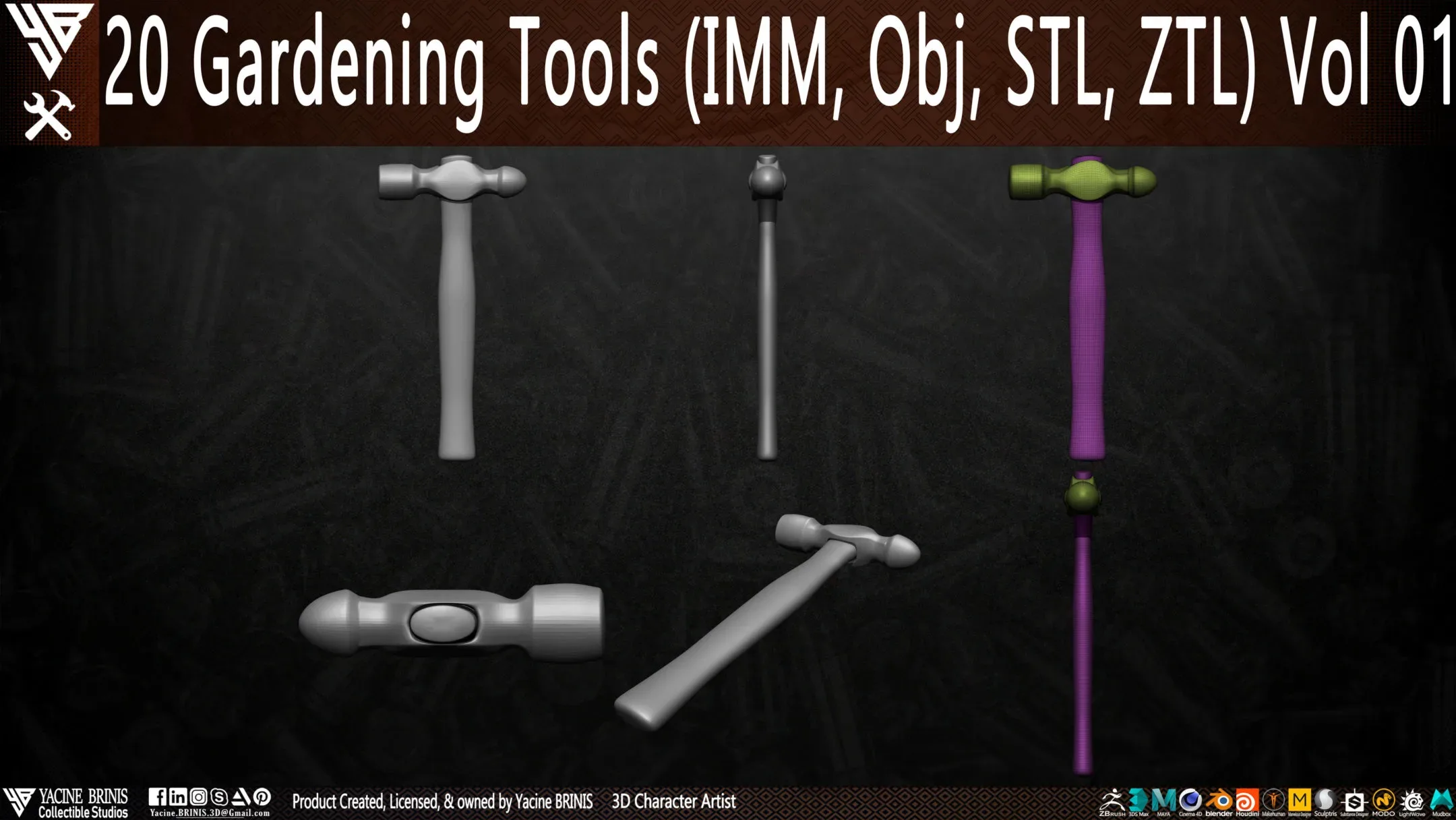 20 Gardening Tools Pack 01
