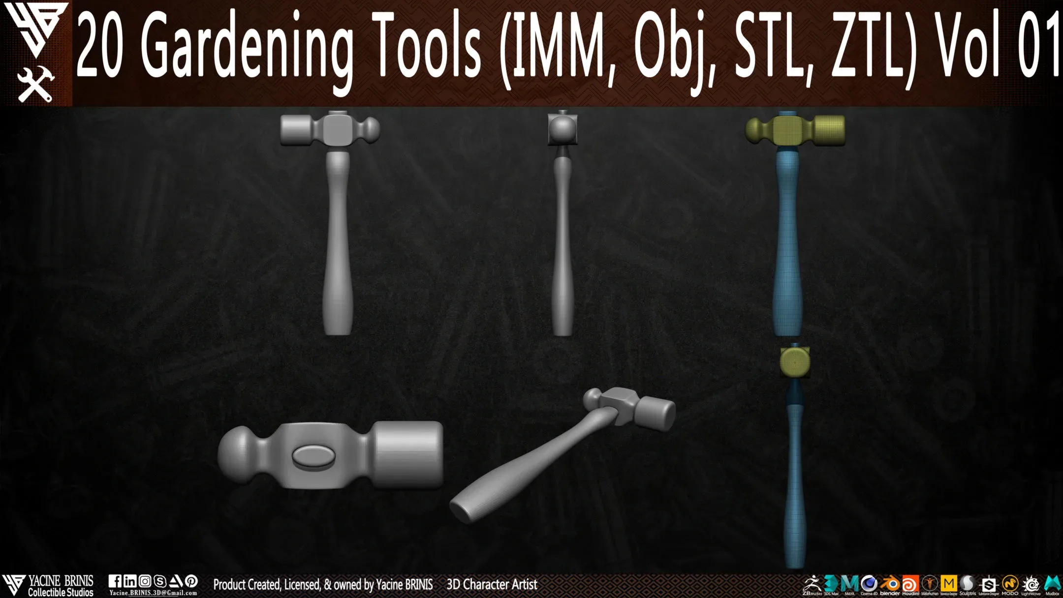 20 Gardening Tools Pack 01