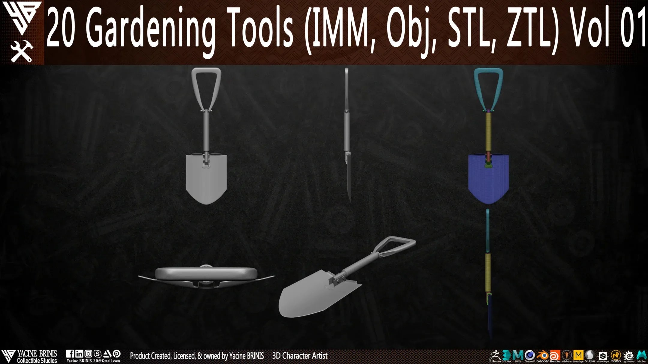 20 Gardening Tools Pack 01