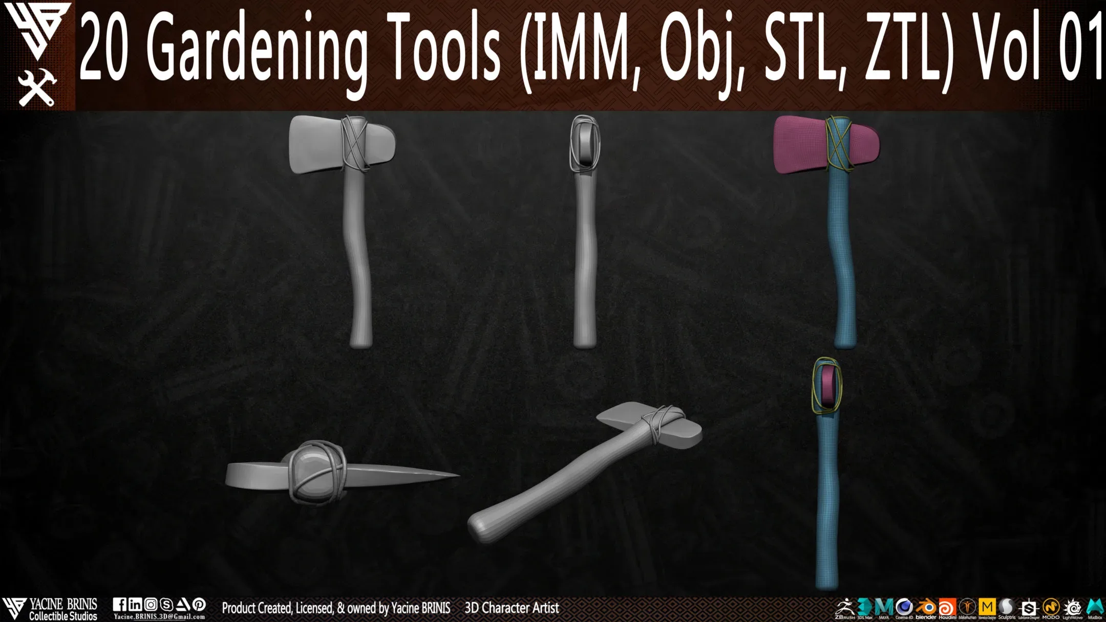20 Gardening Tools Pack 01