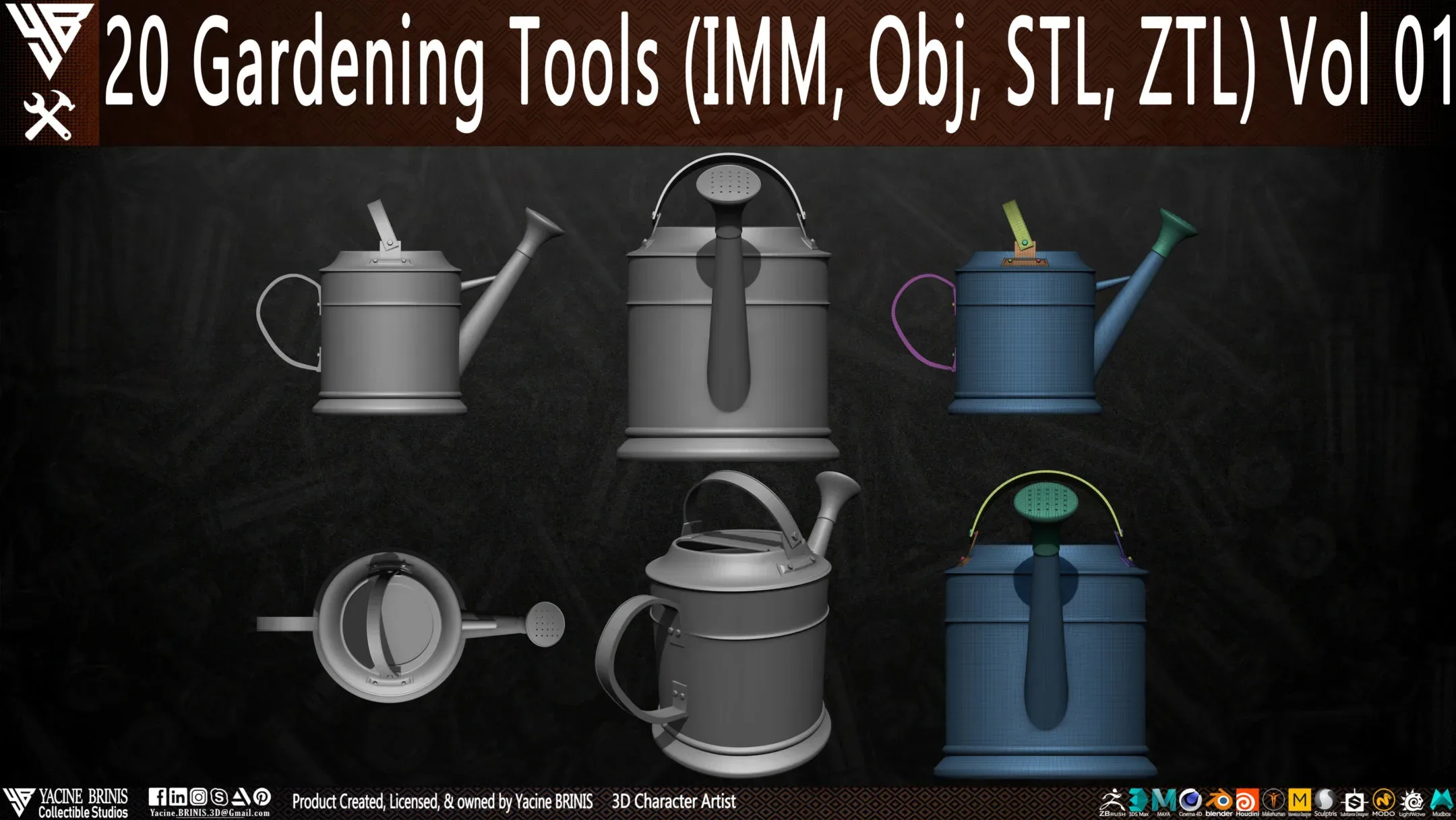 20 Gardening Tools Pack 01