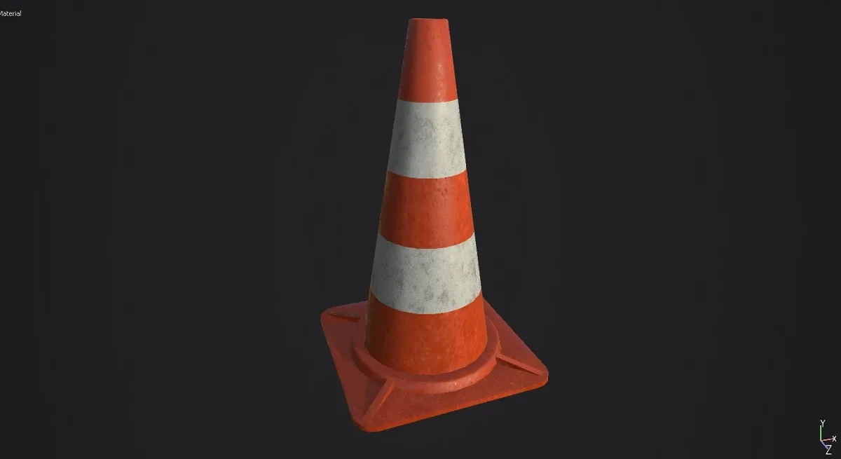 Traffic Cone 3D Model