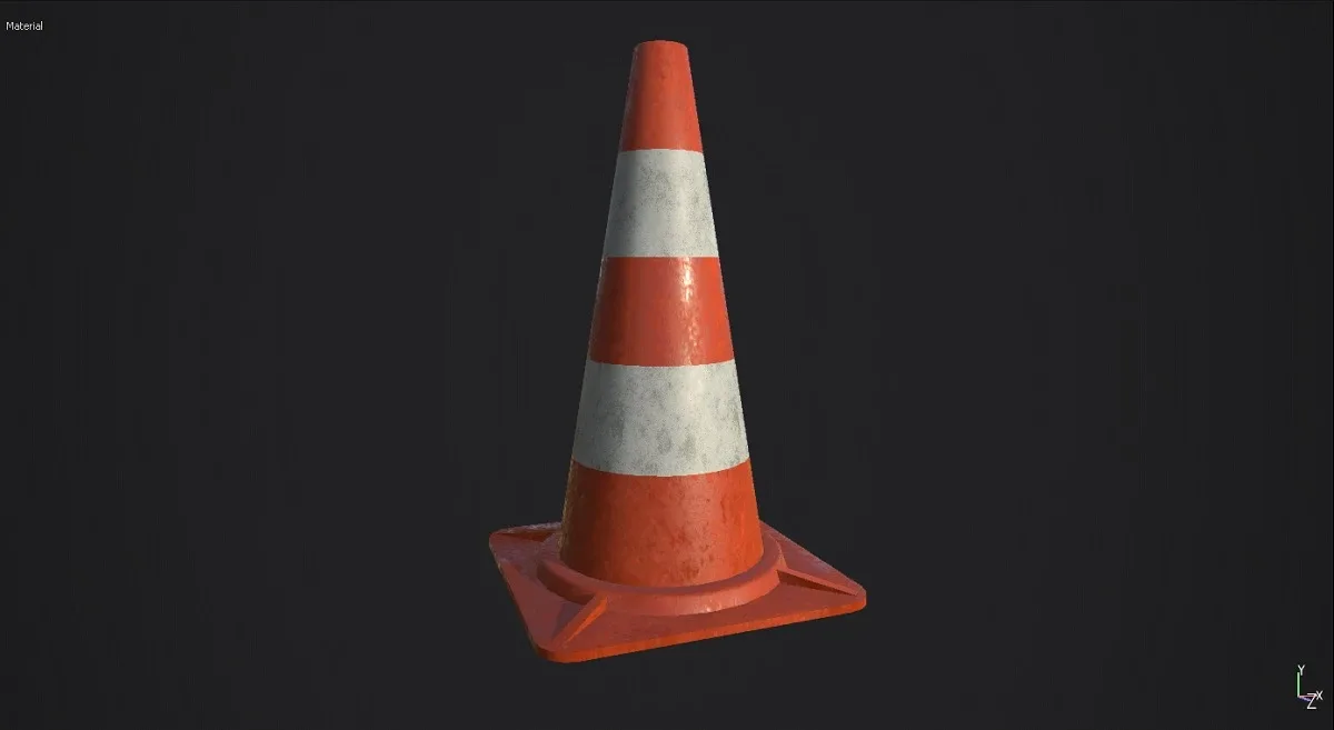 Traffic Cone 3D Model