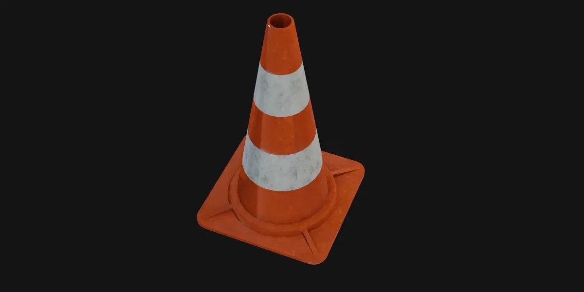 Traffic Cone 3D Model