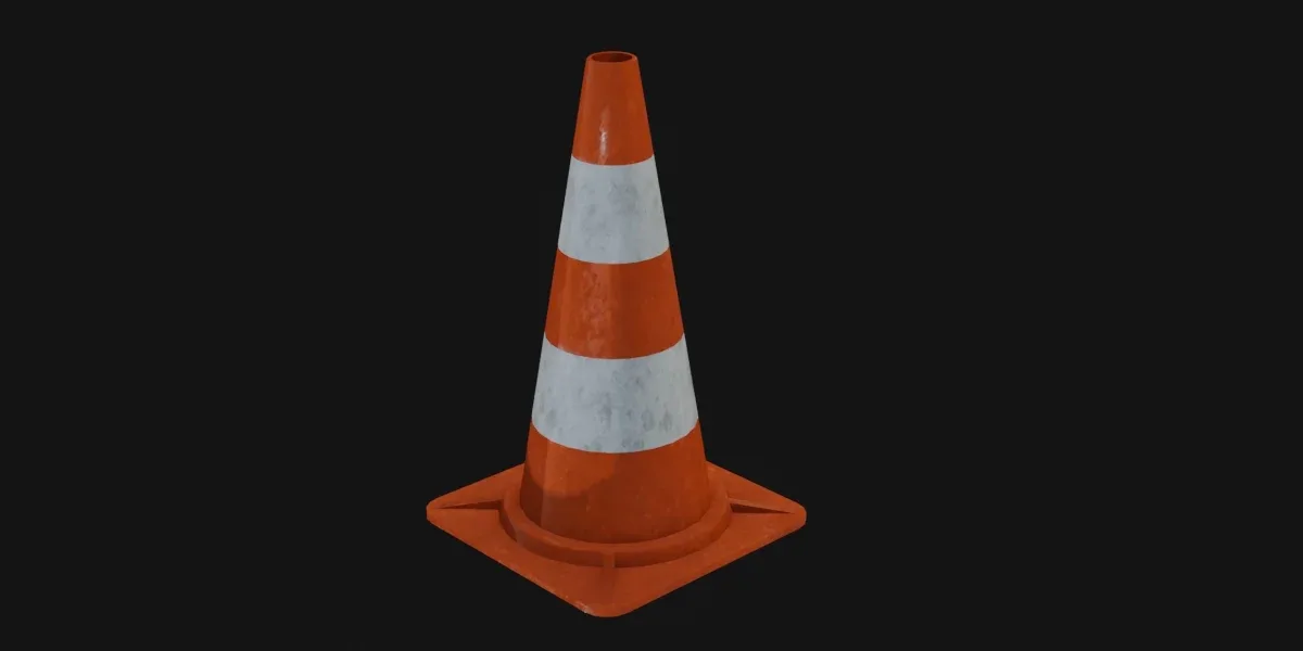 Traffic Cone 3D Model