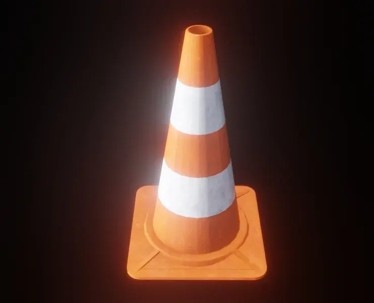 Traffic Cone 3D Model