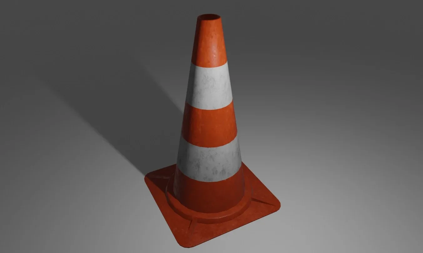 Traffic Cone 3D Model