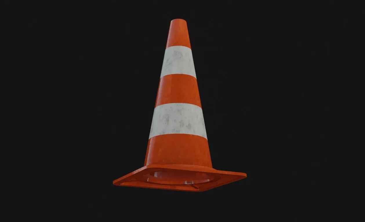 Traffic Cone 3D Model