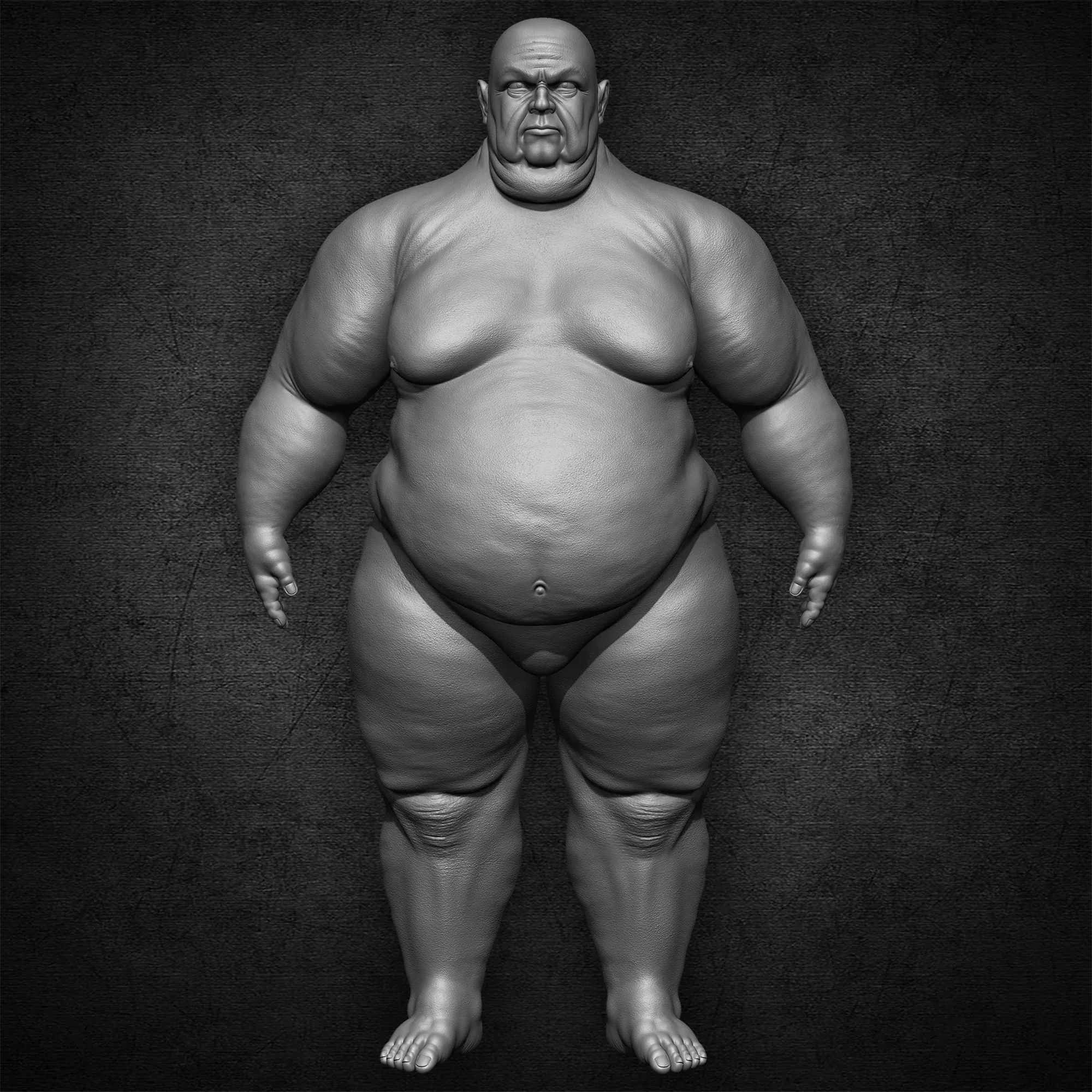 Fat Man 3D Model (BaseMesh)