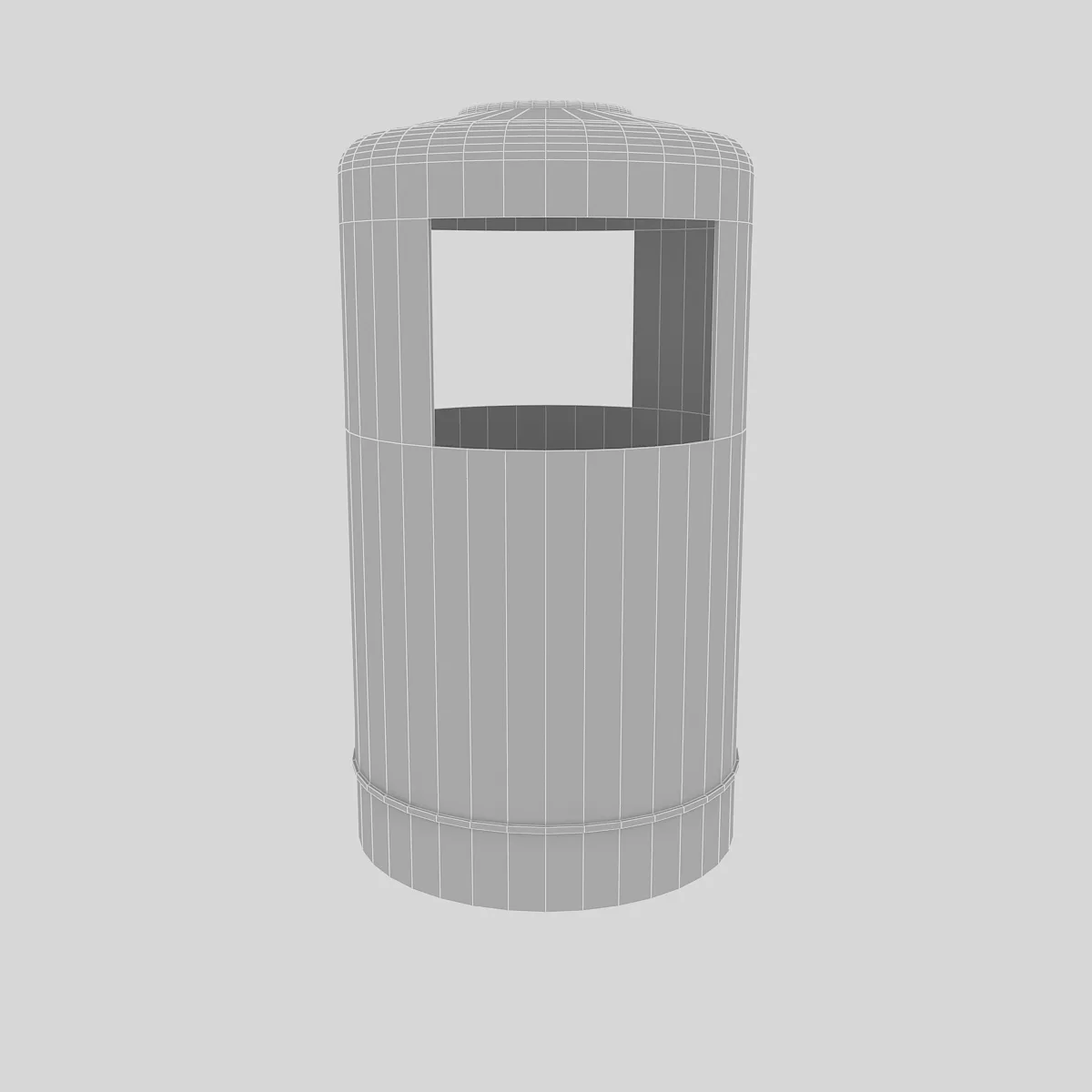 modern trash can model