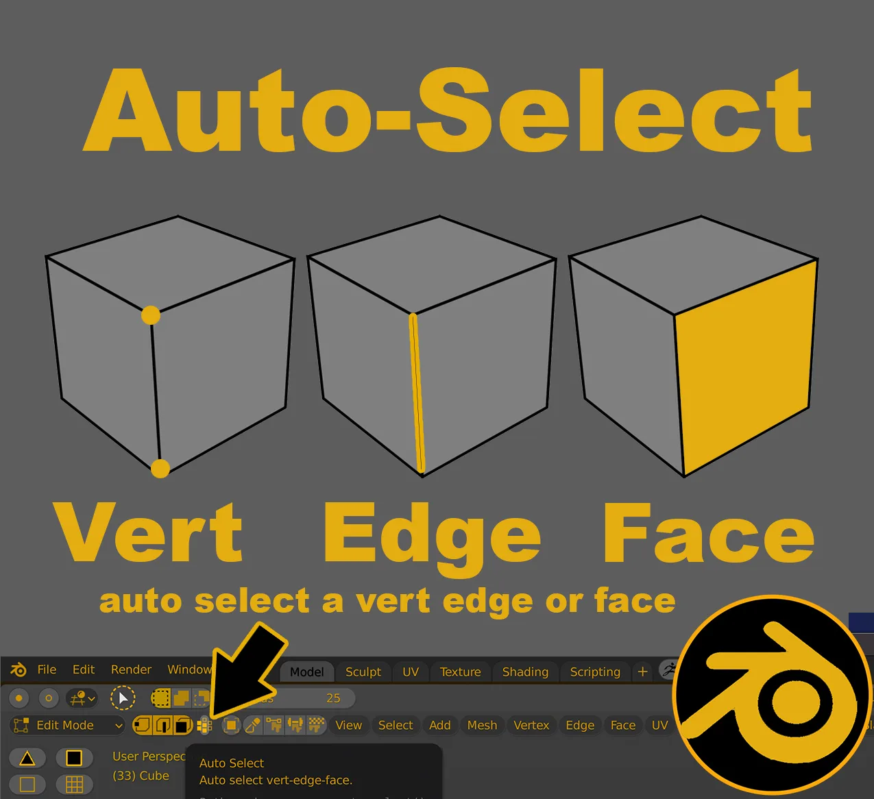 Auto Select addon for Blender