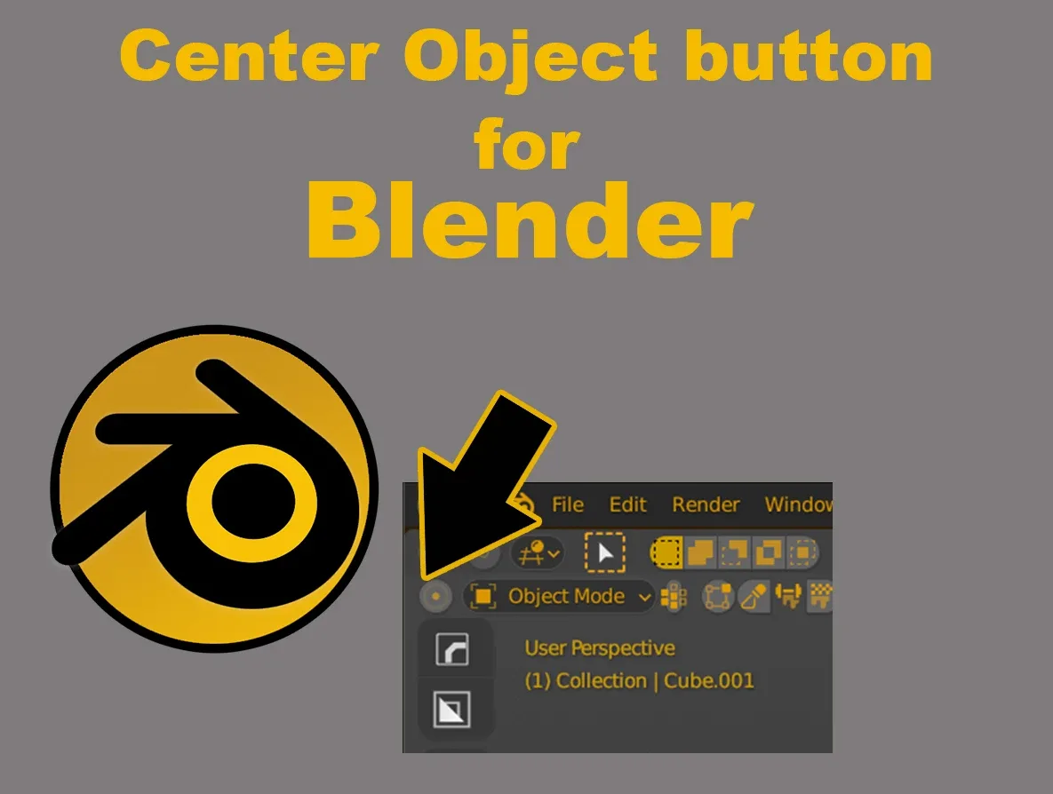 Center object addon for Blender