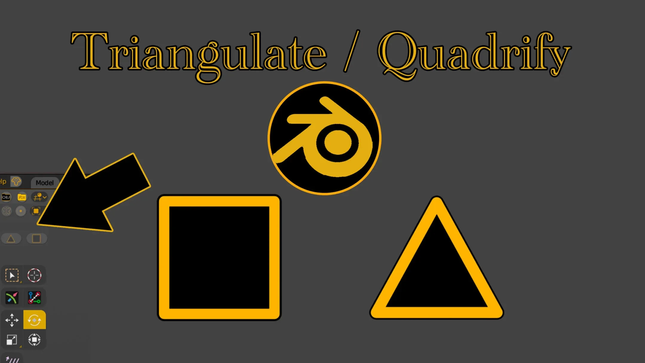 Triangulate / Quadrify addon for Blender