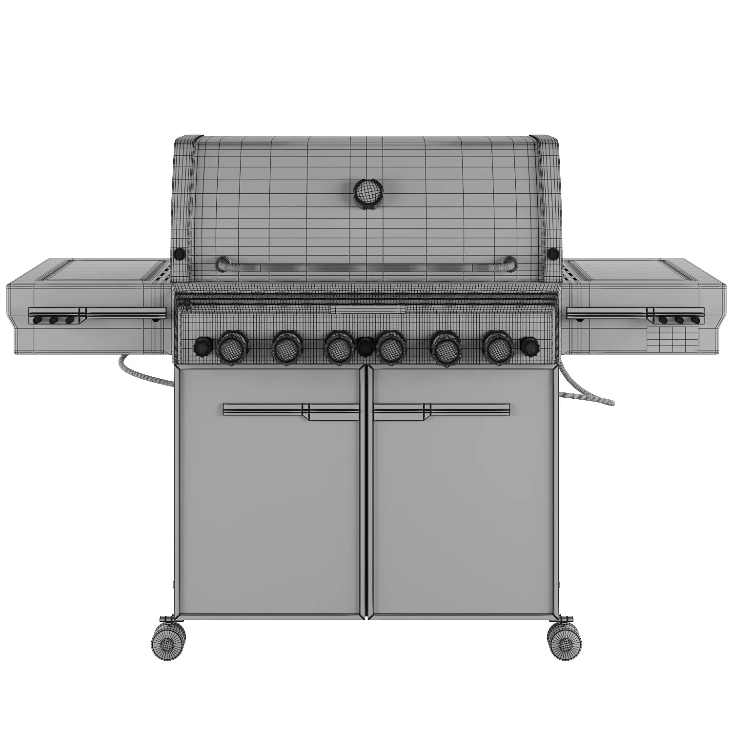 Outdoor Gas Grill FlippedNormals