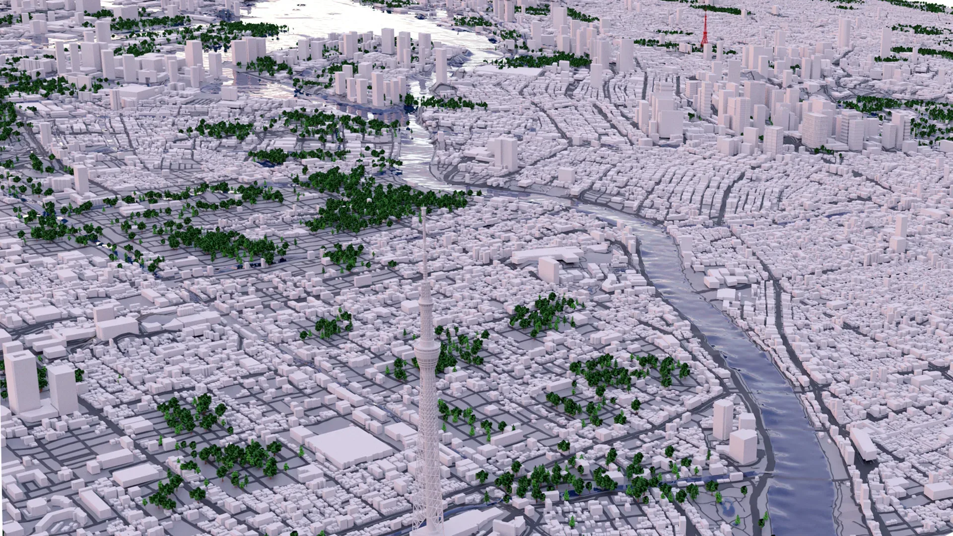 Tokyo City and Surroundings 3D model