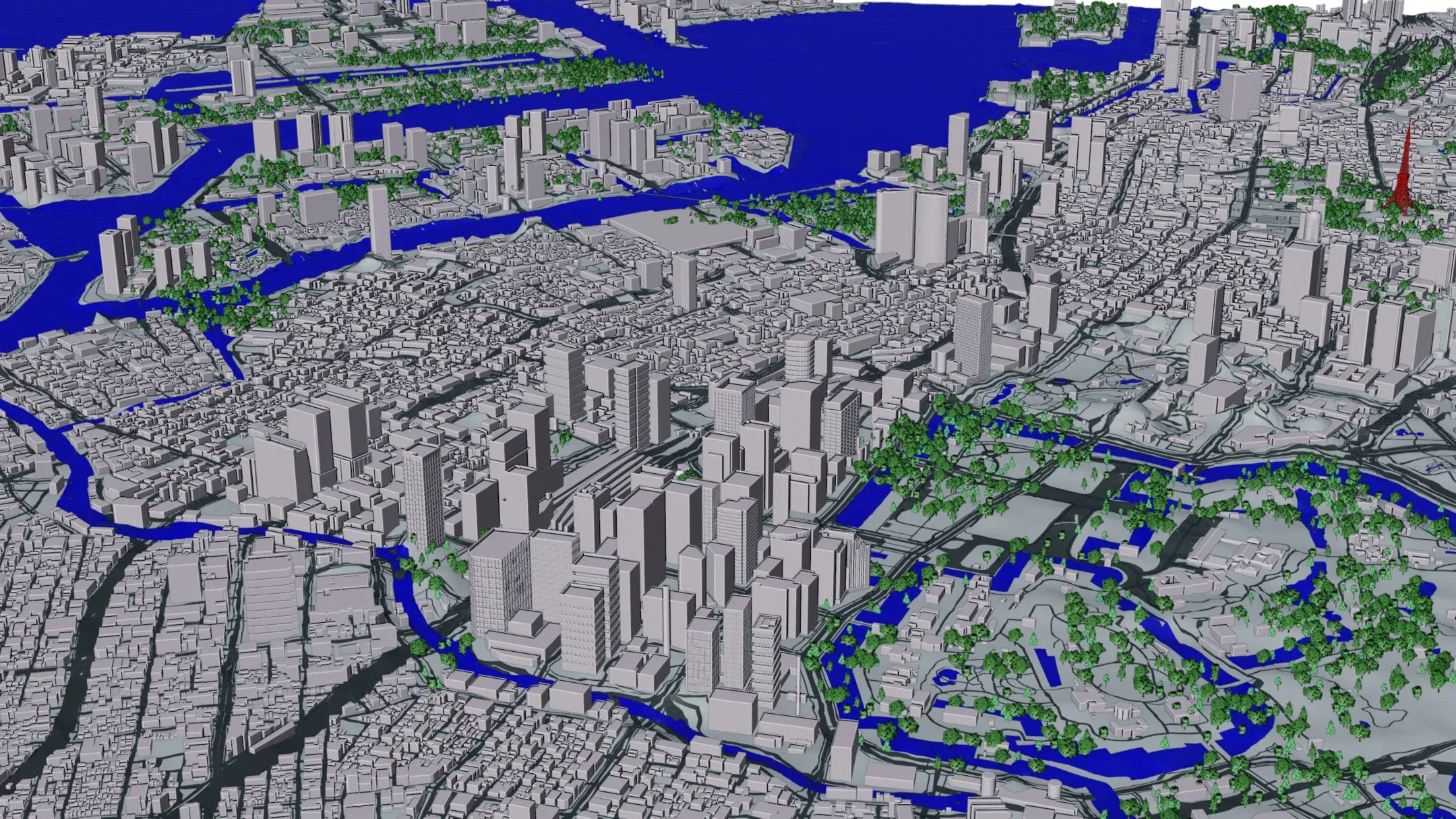 Tokyo City and Surroundings 3D model