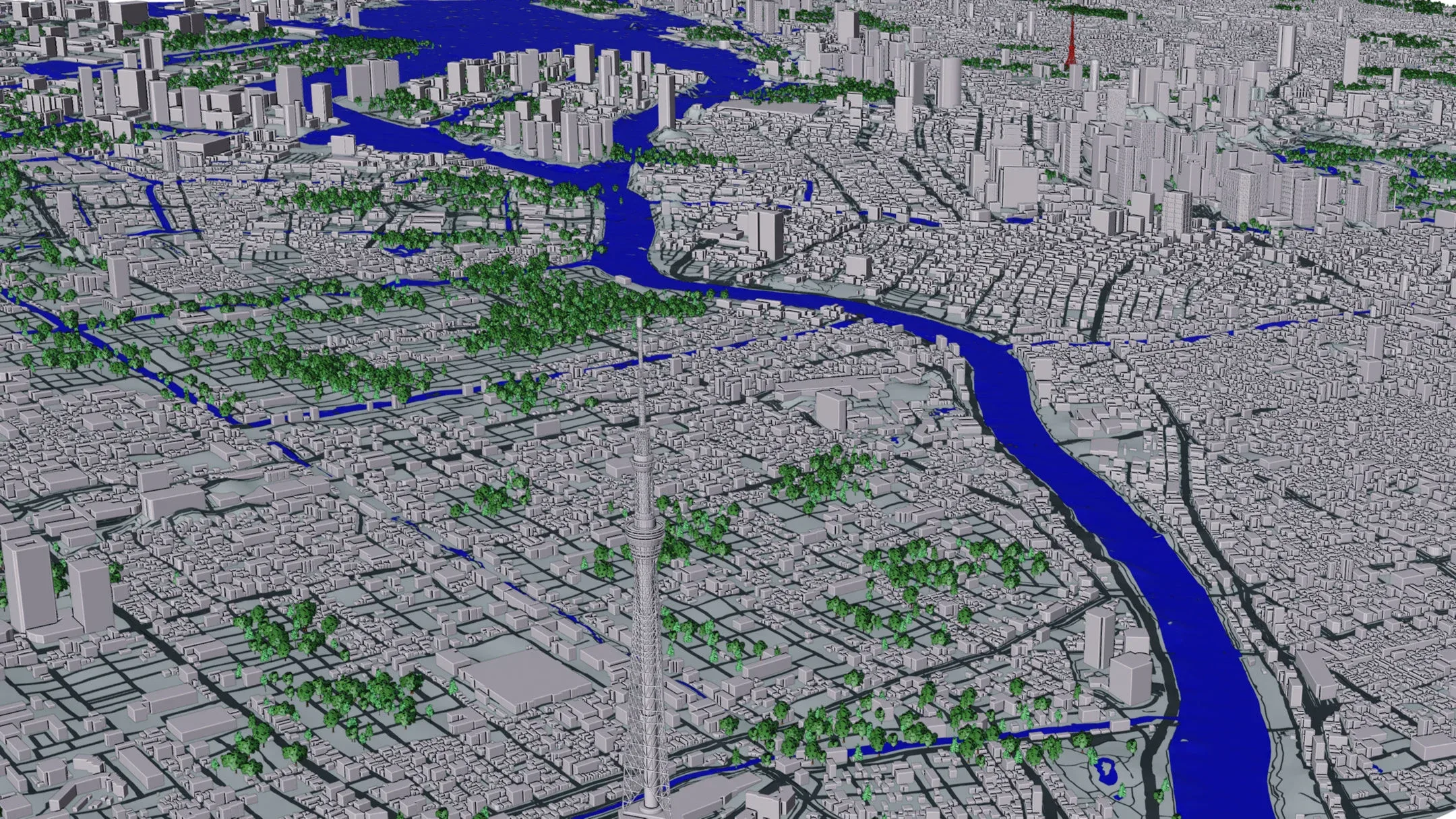 Tokyo City and Surroundings 3D model
