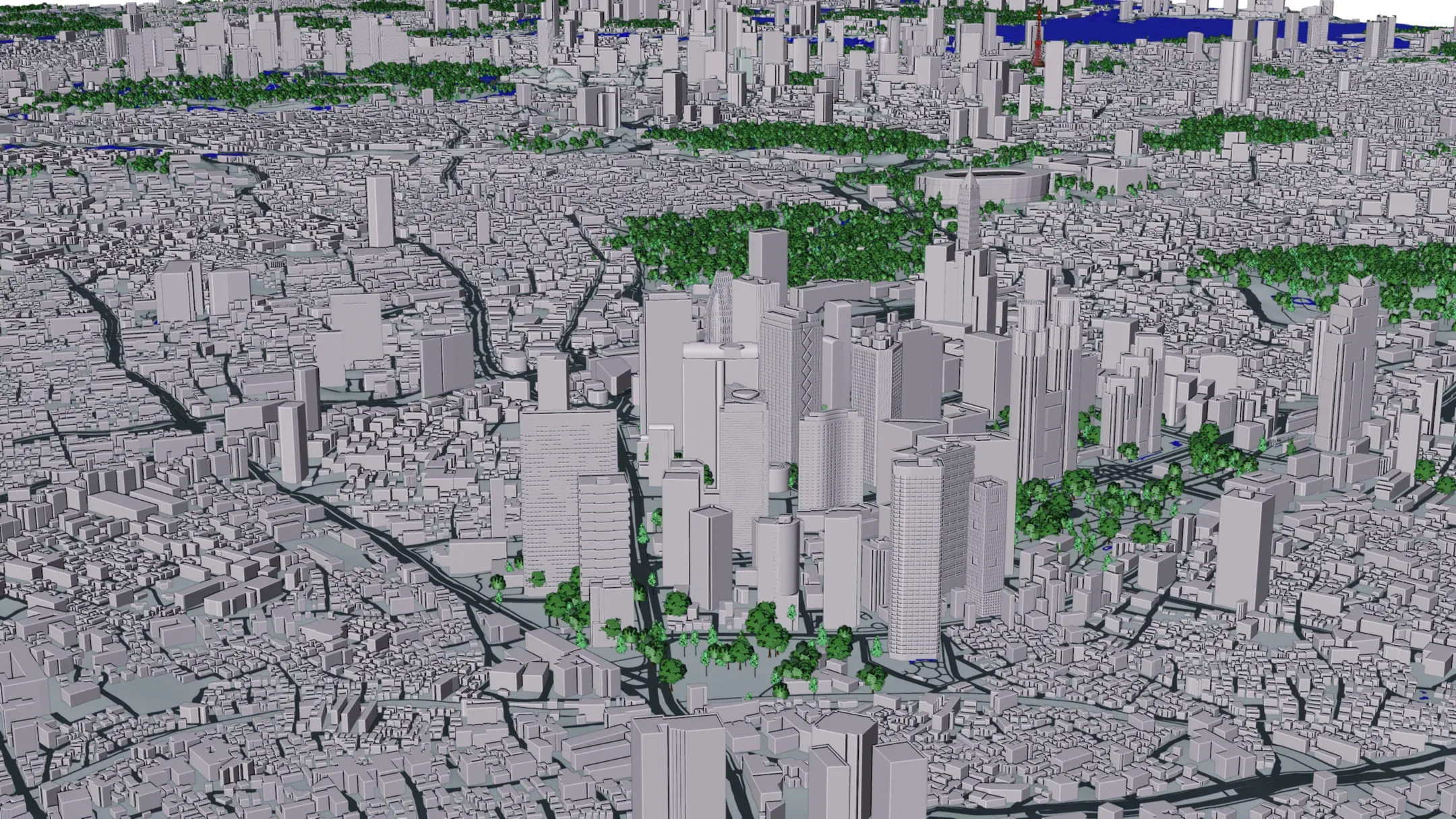 Tokyo City and Surroundings 3D model