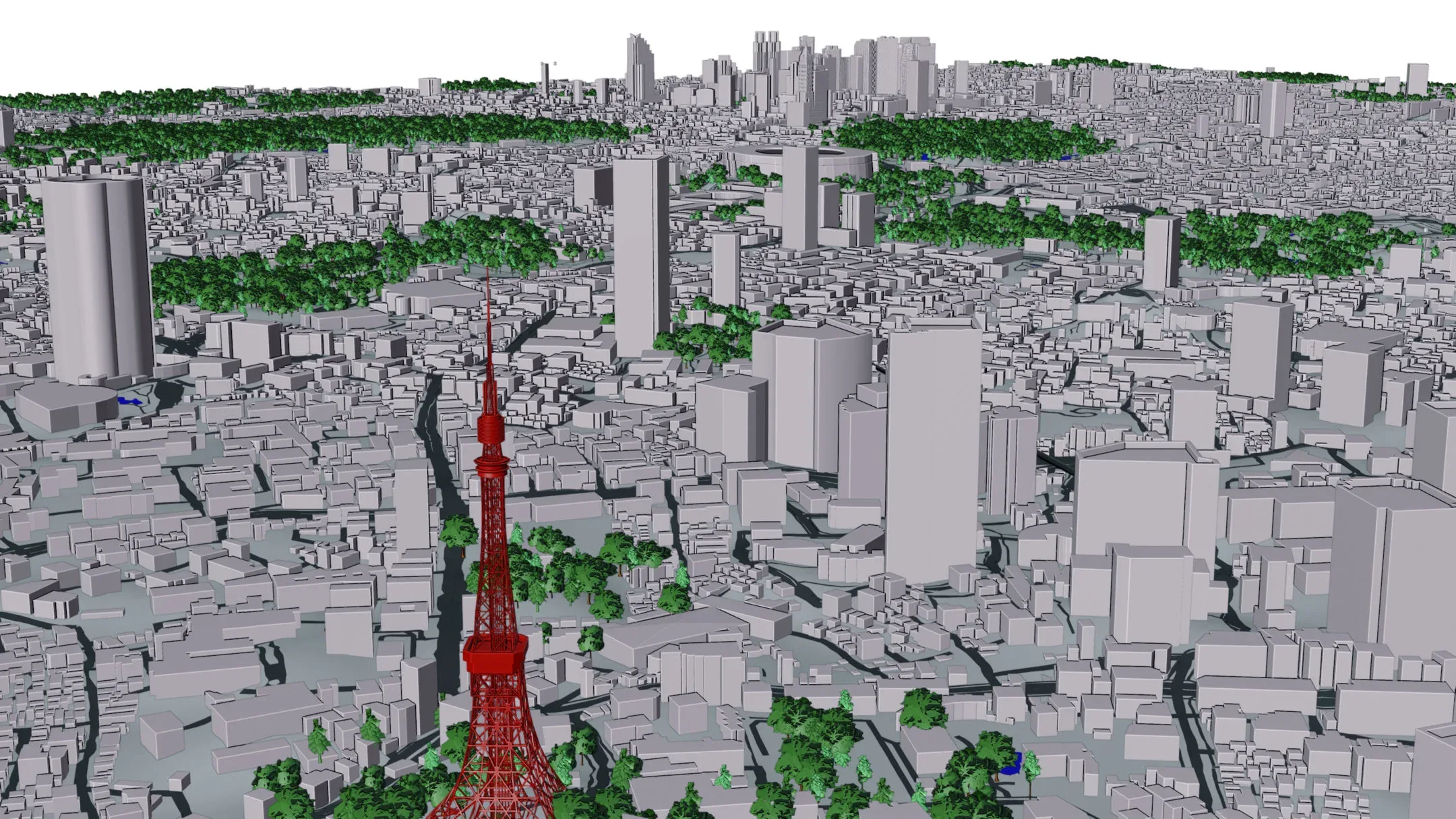 Tokyo City and Surroundings 3D model